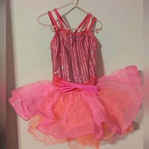 Hot pink Weissman dance costume tutu